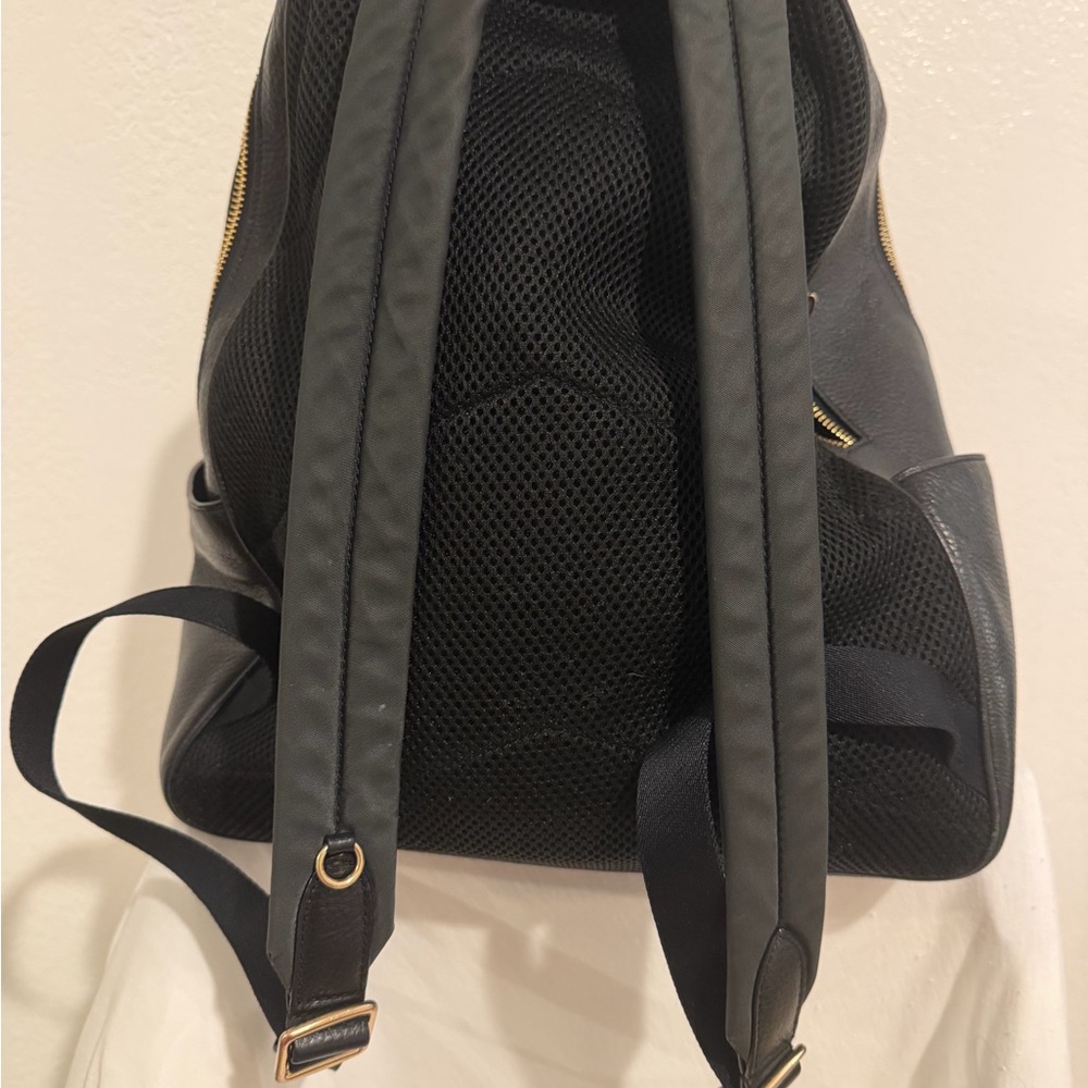 Coach Dark Gray Leather Men's Backpack - Picture 13 of 13